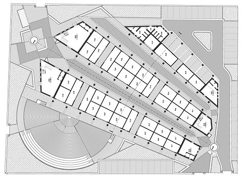 Pianta area mercato e centro polifunzionale
