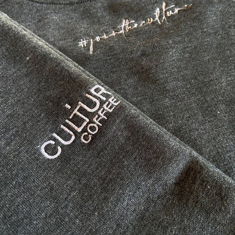 Embroidered Sweaters for Culture Coffee