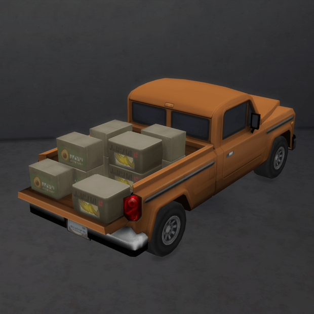 Truck with Open Bed · Sims 4 CC Objects
