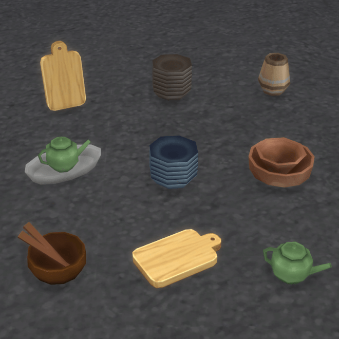 Selvadoradian Kitchen Clutter · Sims 4 CC Objects
