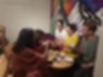 Guests enjoying a social event at Utopia Hostel, Dharamkot near Mcleodganj