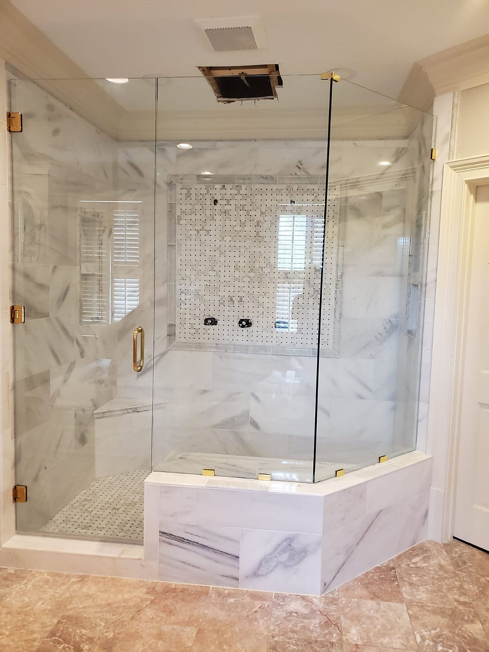 Brass-Color-Shower-Enclosure