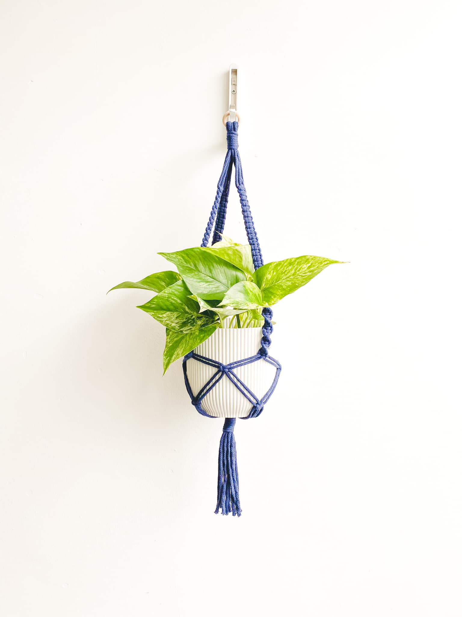 Macrame Plant Hanger - Navy Blue
