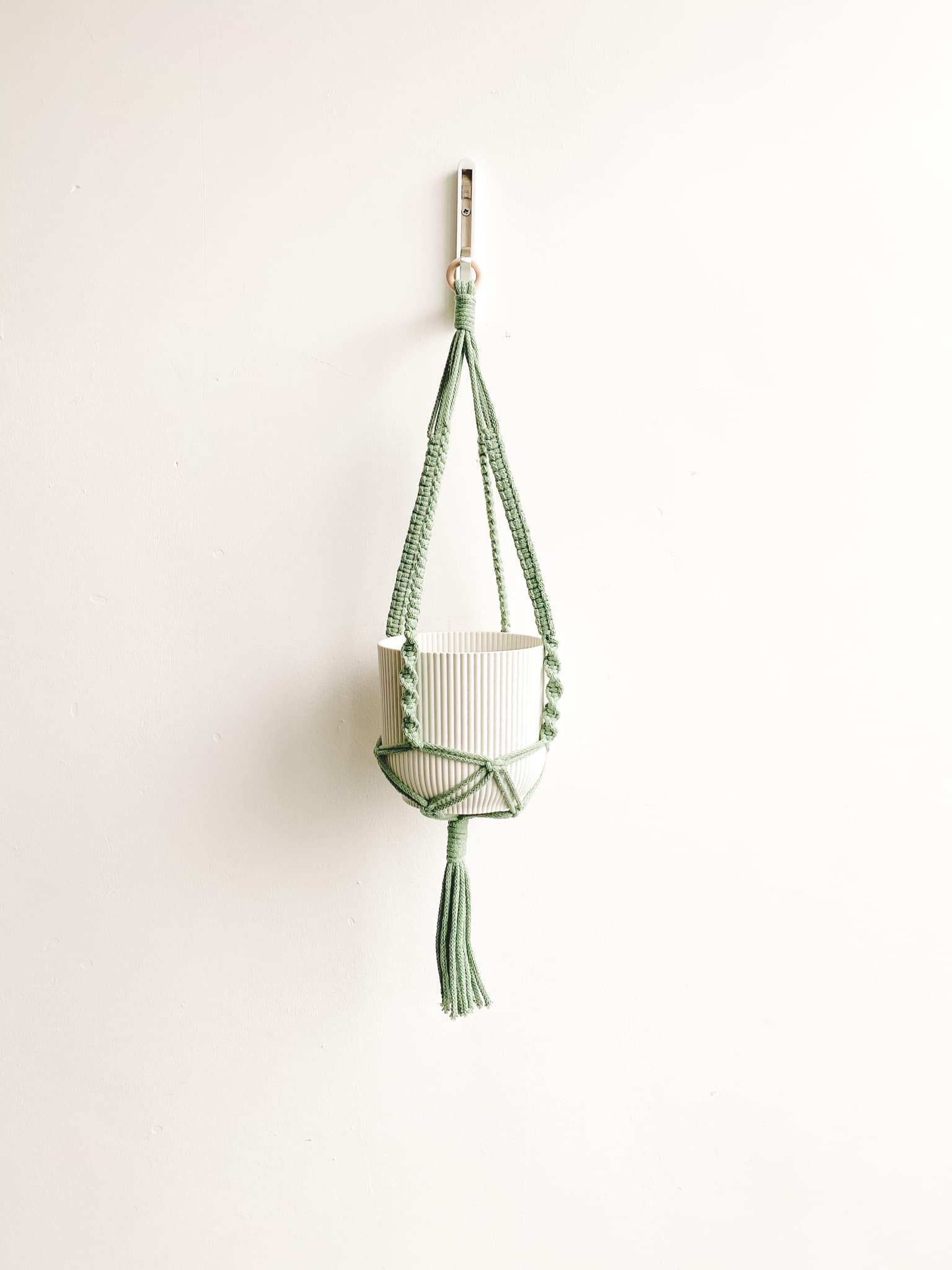 Macrame Plant Hanger - Sage Green