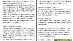 【NO.1321】松本農園の梅不作のお知らせ