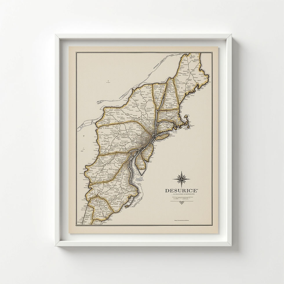 Vintage Map Print