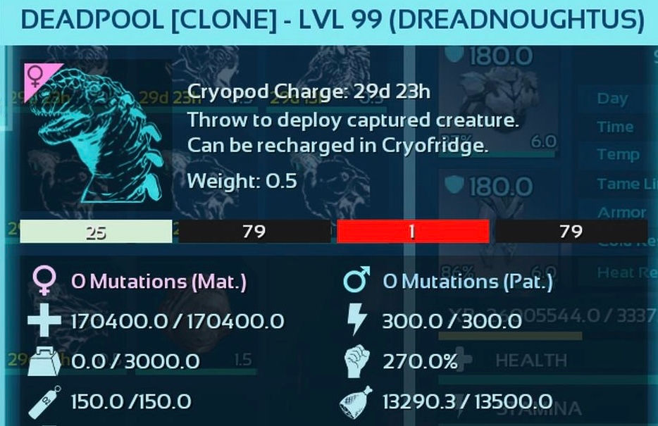 Thumbnail: ✨Saphys Shop✨*NEW DINO* TOP MELEE 270m Deadpool Dreadnoughtus (Cross PvE)