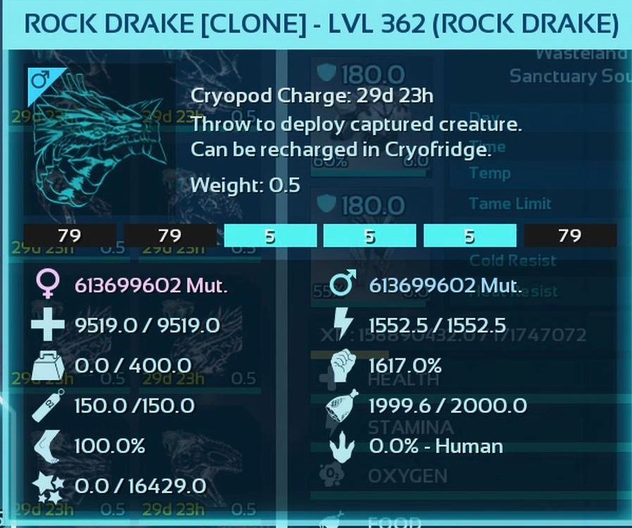 Thumbnail: ✨Saphys Shop✨ *TOP STATS* Tron Rock Drake 1617M (Cross PvE)
