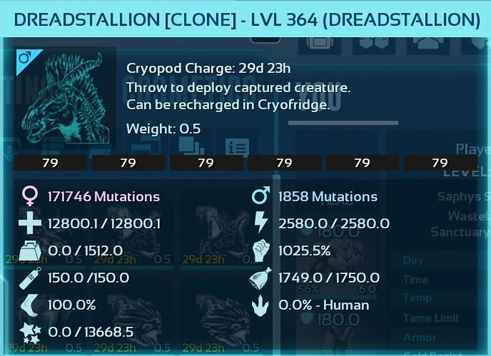 Thumbnail: ✨Saphys Shop✨ 1025M Solid ID79 Dreadmare (Cross PvE)