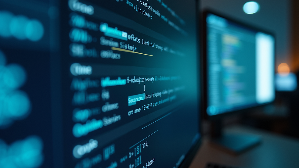 Close-up view of a computer screen displaying a security software interface