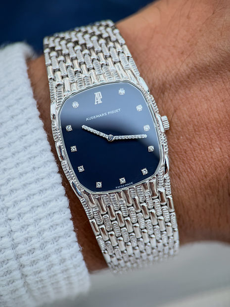 Audemars Piguet Cobra with diamond hands in white gold