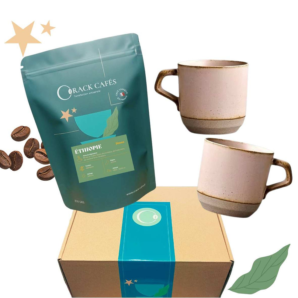 Coffret Café - Tasses roses