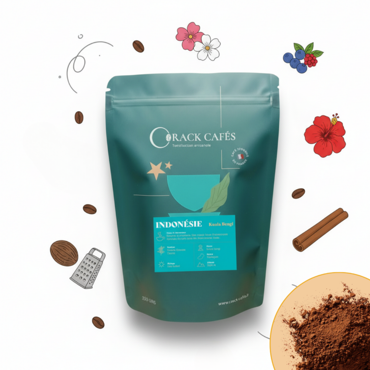 Café moulu Indonésie - Takengon - café de spécialité