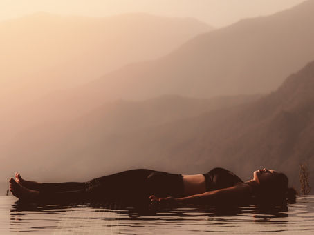 the "easiest" pose: Shavasana
