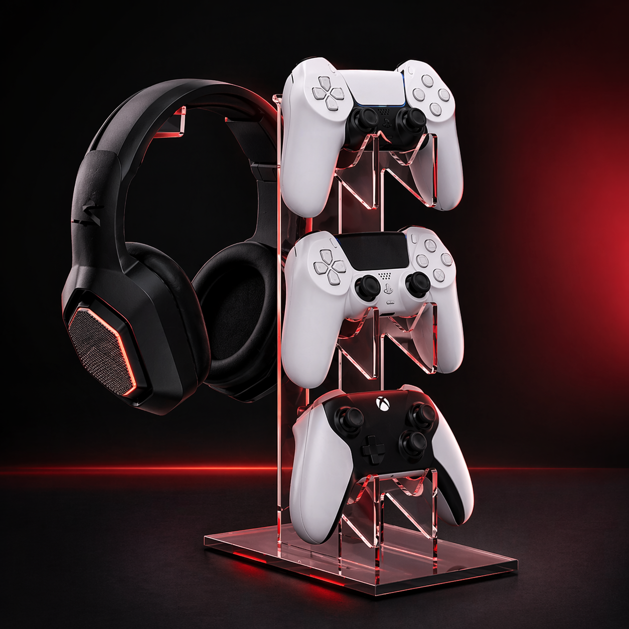 Suporte Universal para Controle e Fone — PS5 | PS4 | Xbox SX | One