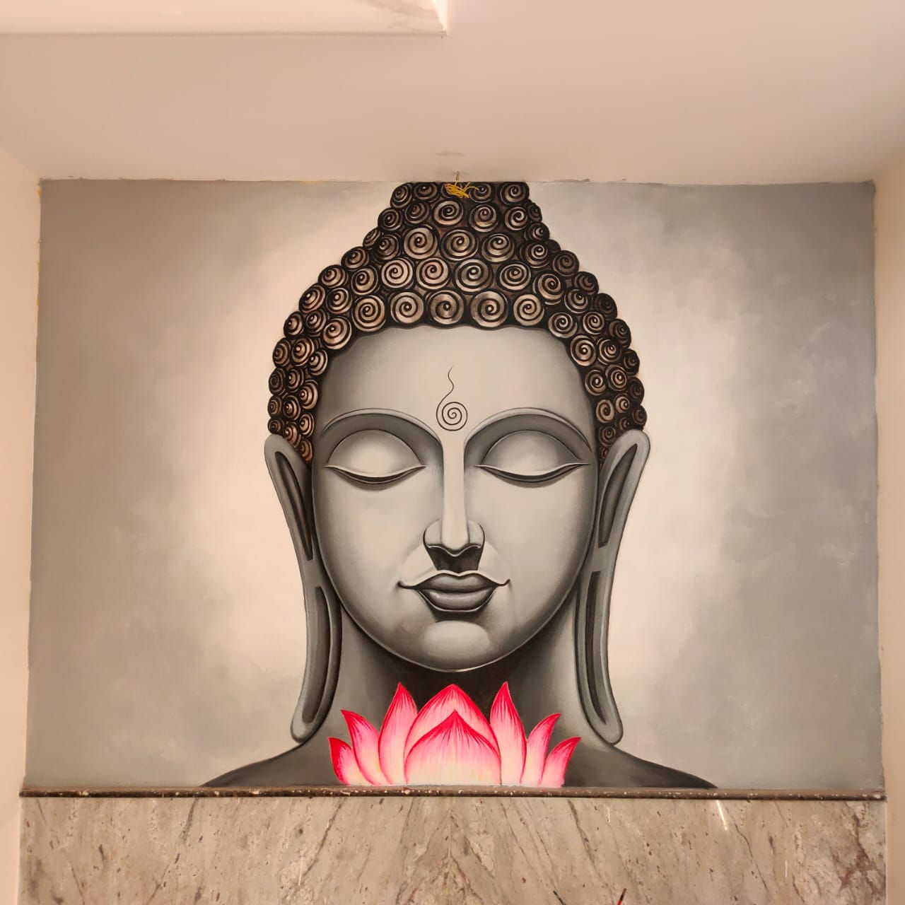 Buddha wall art painting 330 rupees one square feet 
