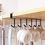 Miniatiūra: 6 Hook Coffee Cup Mug Holder Black White Hooks Shelf Multifunction Kitchen Cabi