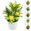 Thumbnail: Artificial Flowers Plant Pot Simulate Fake Plastic Flowers Home Office Decor Gi