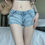 Thumbnail: Zoki Low Waist Sexy Denim Shorts Women Vintage Y2K Hotsweet Jeans Shorts Street