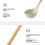 Thumbnail: 3psc set of silicone spatulas and spoons for household high-temperature cooking