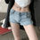 Thumbnail: Zoki Low Waist Sexy Denim Shorts Women Vintage Y2K Hotsweet Jeans Shorts Street