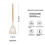 Thumbnail: 3psc set of silicone spatulas and spoons for household high-temperature cooking