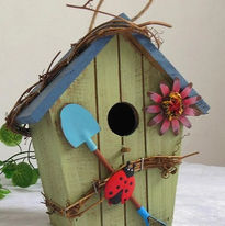 Wooden Bird House moomoo