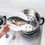 Miniatura: Stainless Steel Steamer Steaming Basket Thickened Household Rice Cooker Steamer