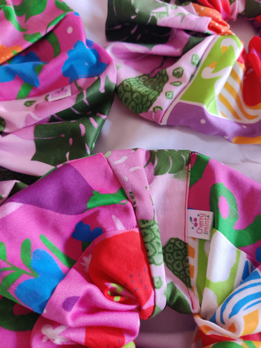 Patchwork mixed prints XXL Scrunchy | Cherry and Mint