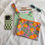 Thumbnail: "Orange Garden" Large Velvet  Zip pouch