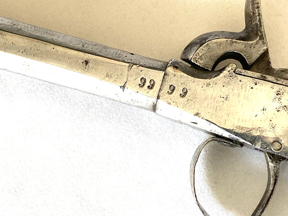 Miniature : Authentique pistolet belge à percussion - 1830 - 1850