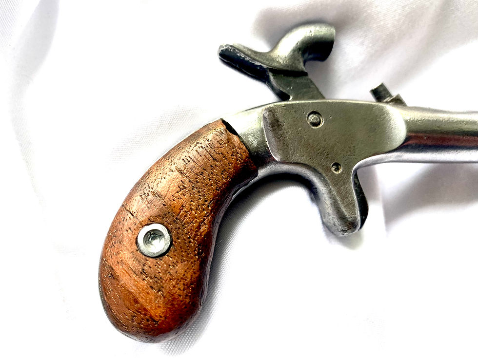 Thumbnail: Authentique petit pistolet à percussion de défense personnelle, circa 1850–1880