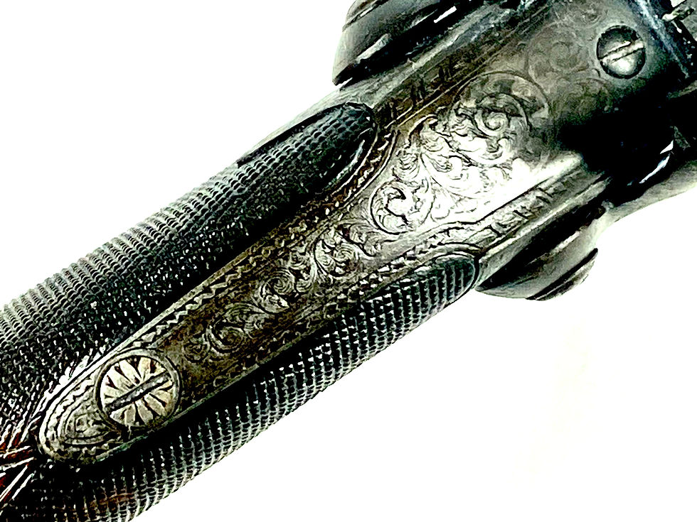 Thumbnail: Pistolet de poche à percussion à deux canons – Williams & Powell