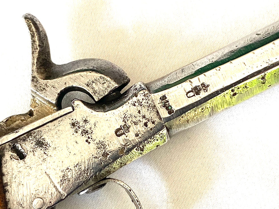 Miniature : Authentique pistolet belge à percussion - 1830 - 1850