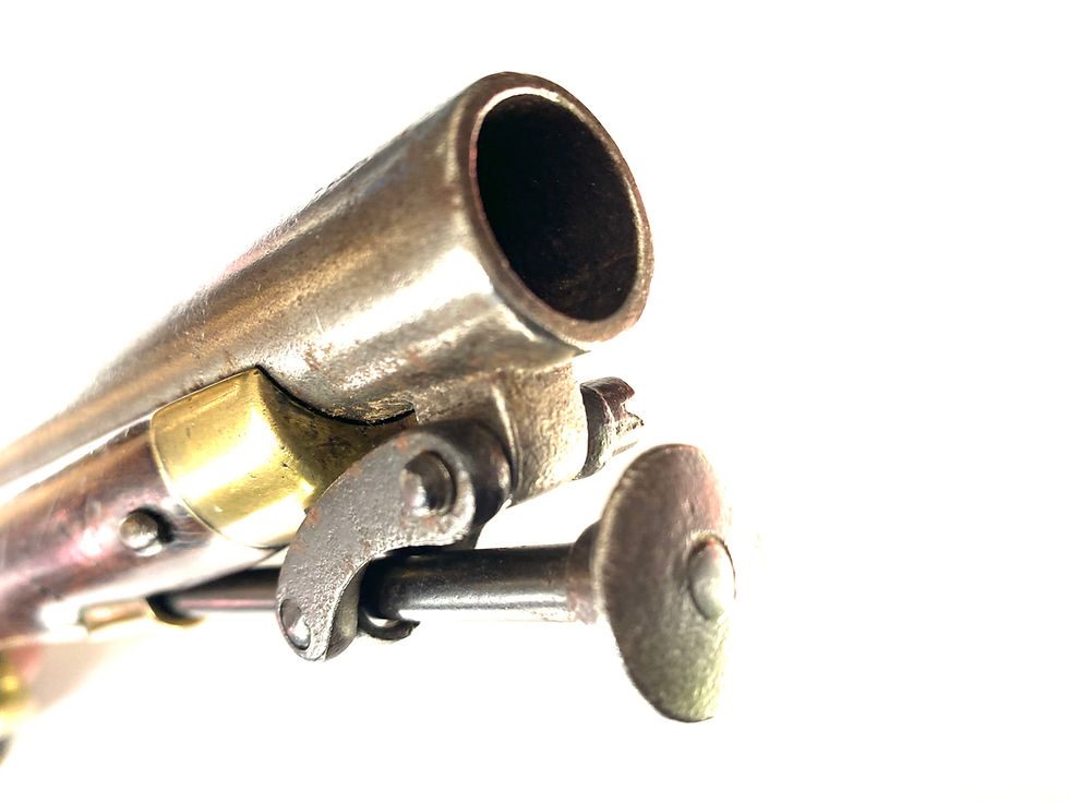 Thumbnail: Rare pistolet anglais à percussion signé Blake & Co. Birmingham (Angleterre), ve