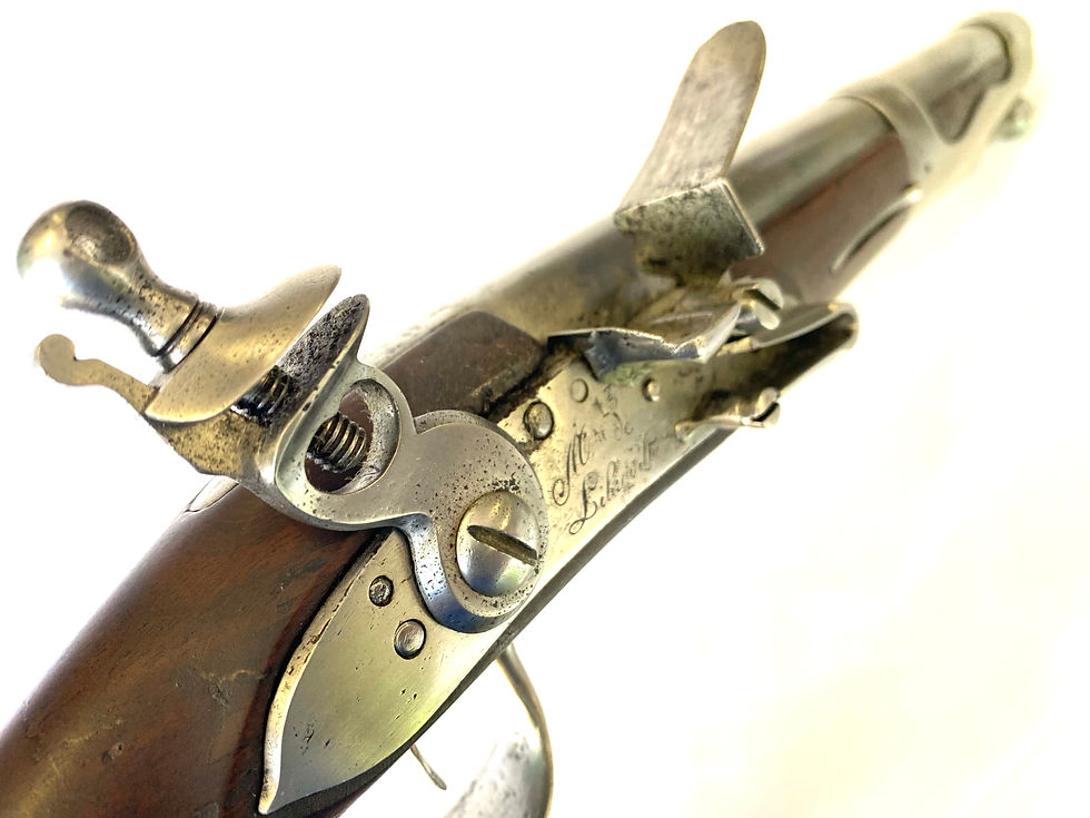Miniature : Authentique pistolet de la cavalerie française de 1766.