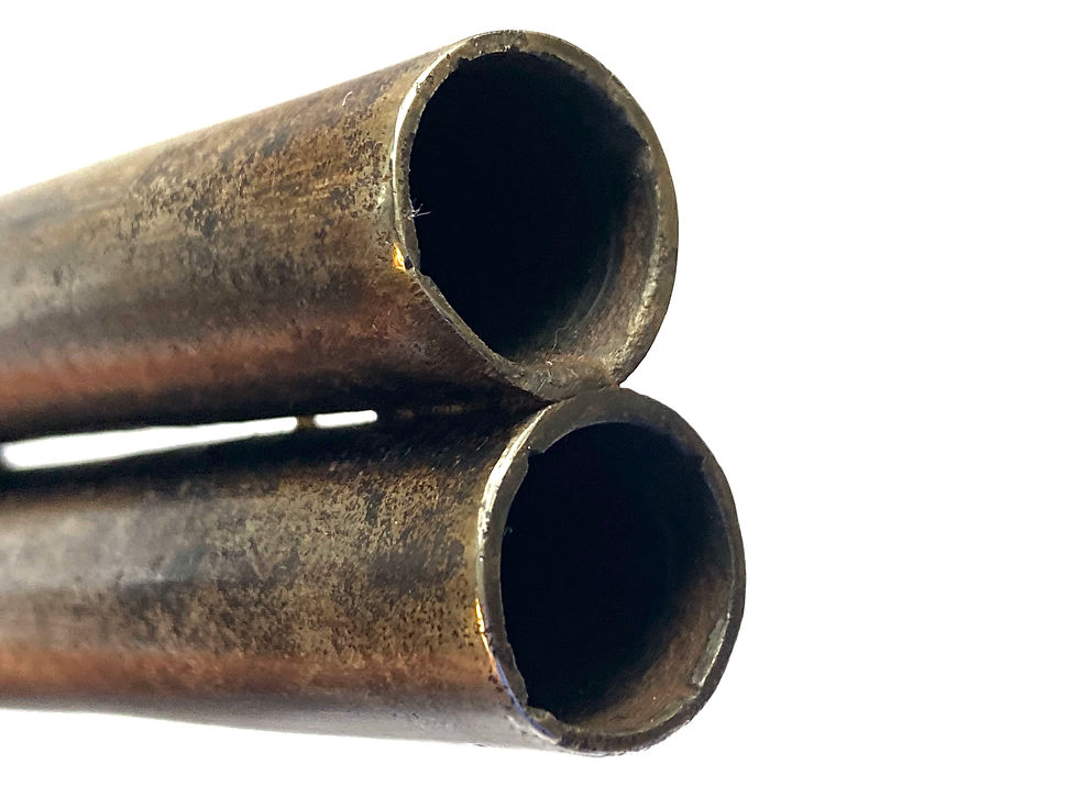 Miniature : Pistolet double à percussion (type « coach / Howdah »)