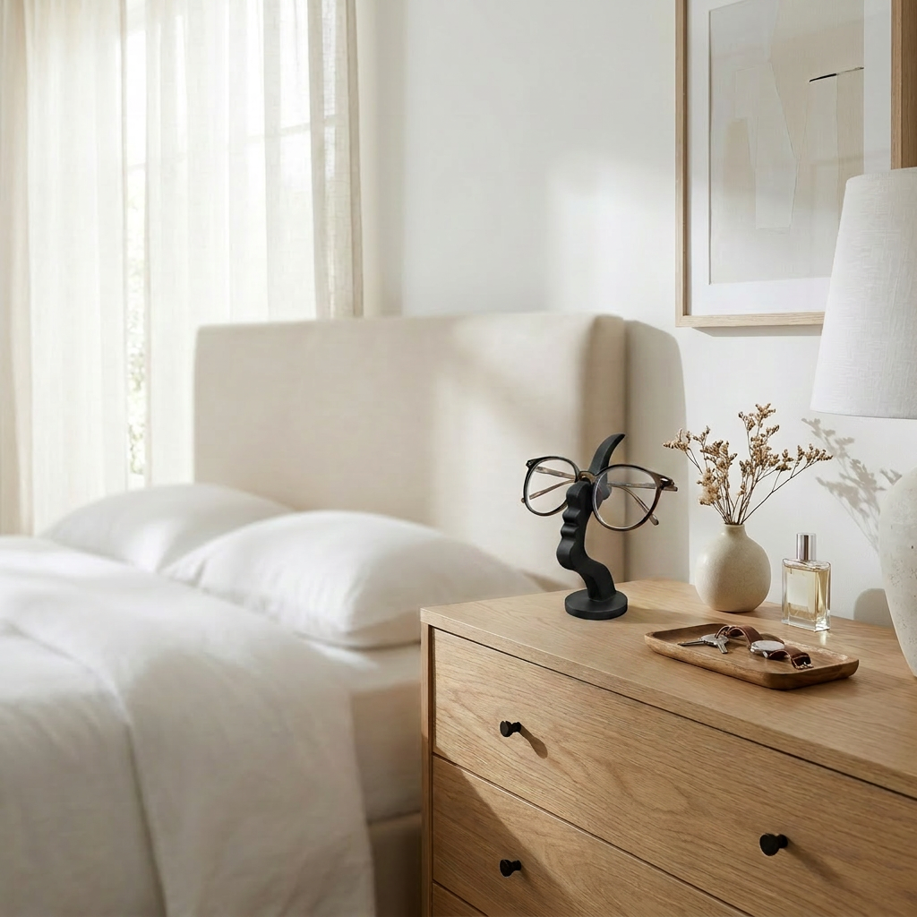 Suporte Decorativo para Óculos Face Minimalista