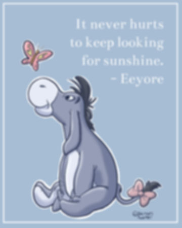 Eeyore Wisdom Art Print