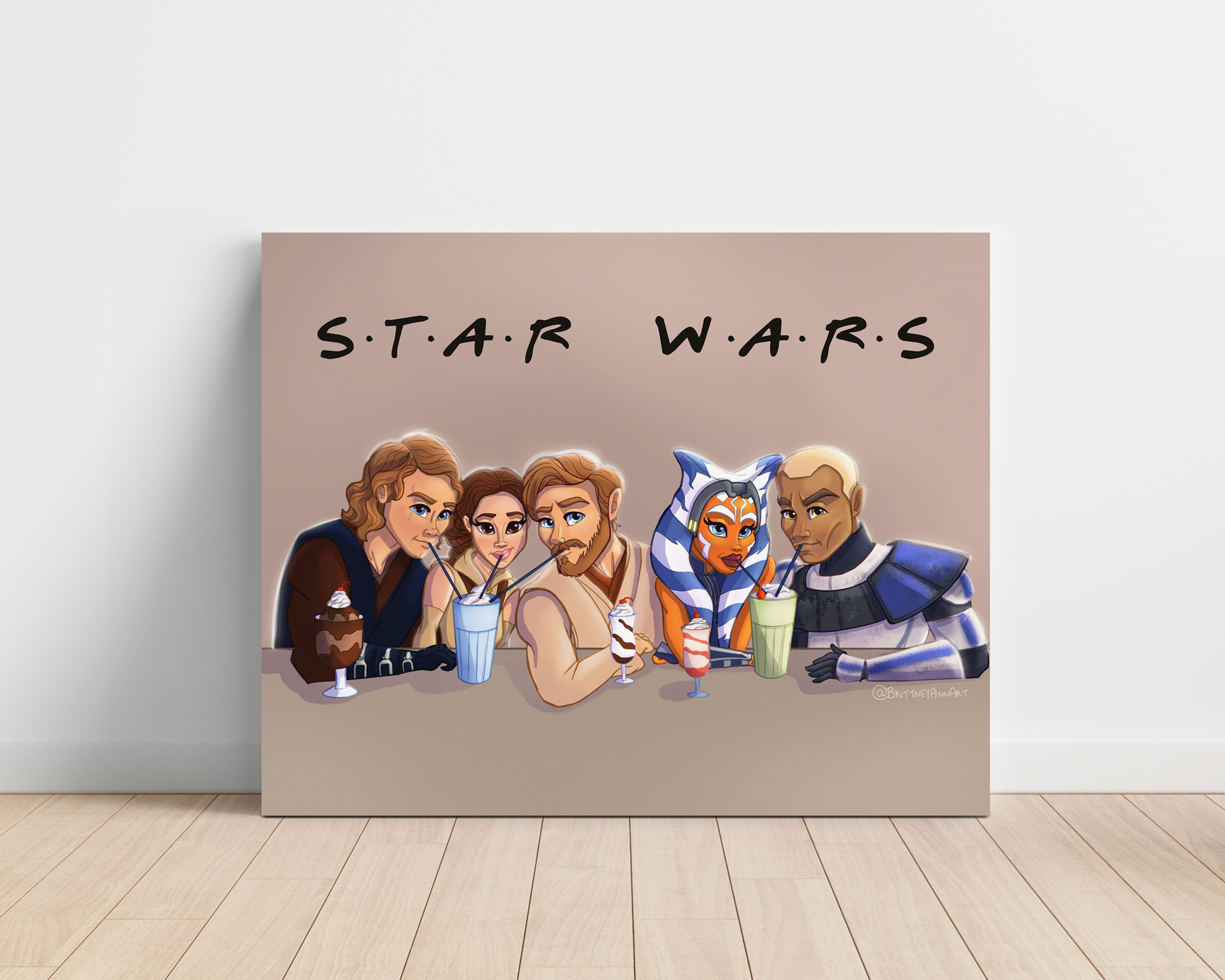 Star Wars Friends Canvas Print