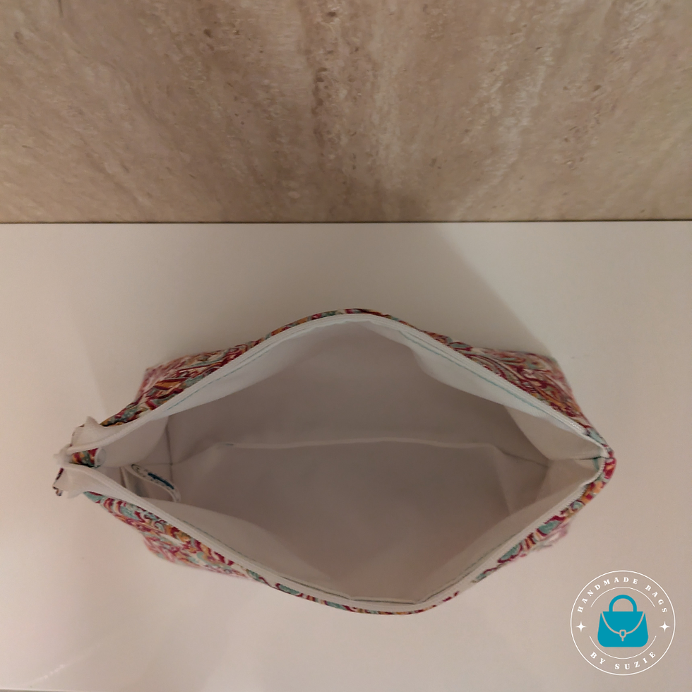 Thumbnail: The Bohemian Sunset Handmade Toiletry Bag - Interior