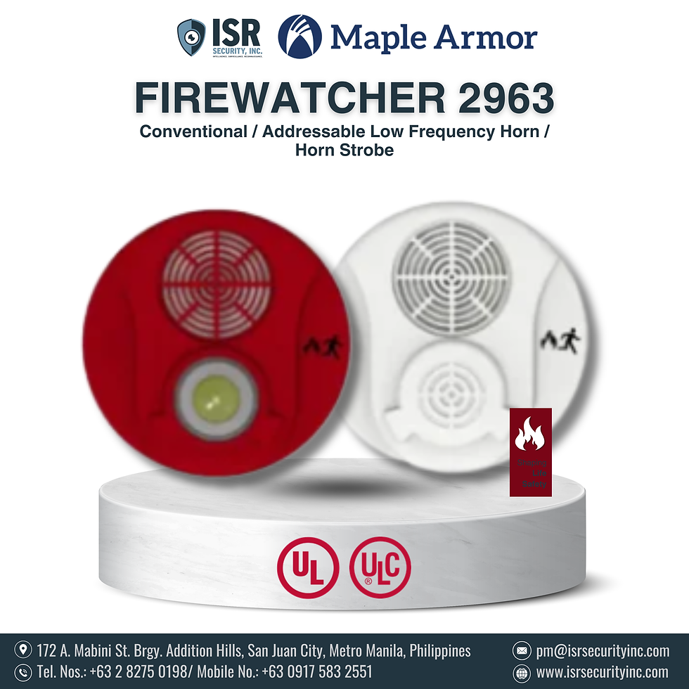 Thumbnail: Maple Armor Fire Watcher 2963 & 2973 - Conventional / Addressable Horn Strobe