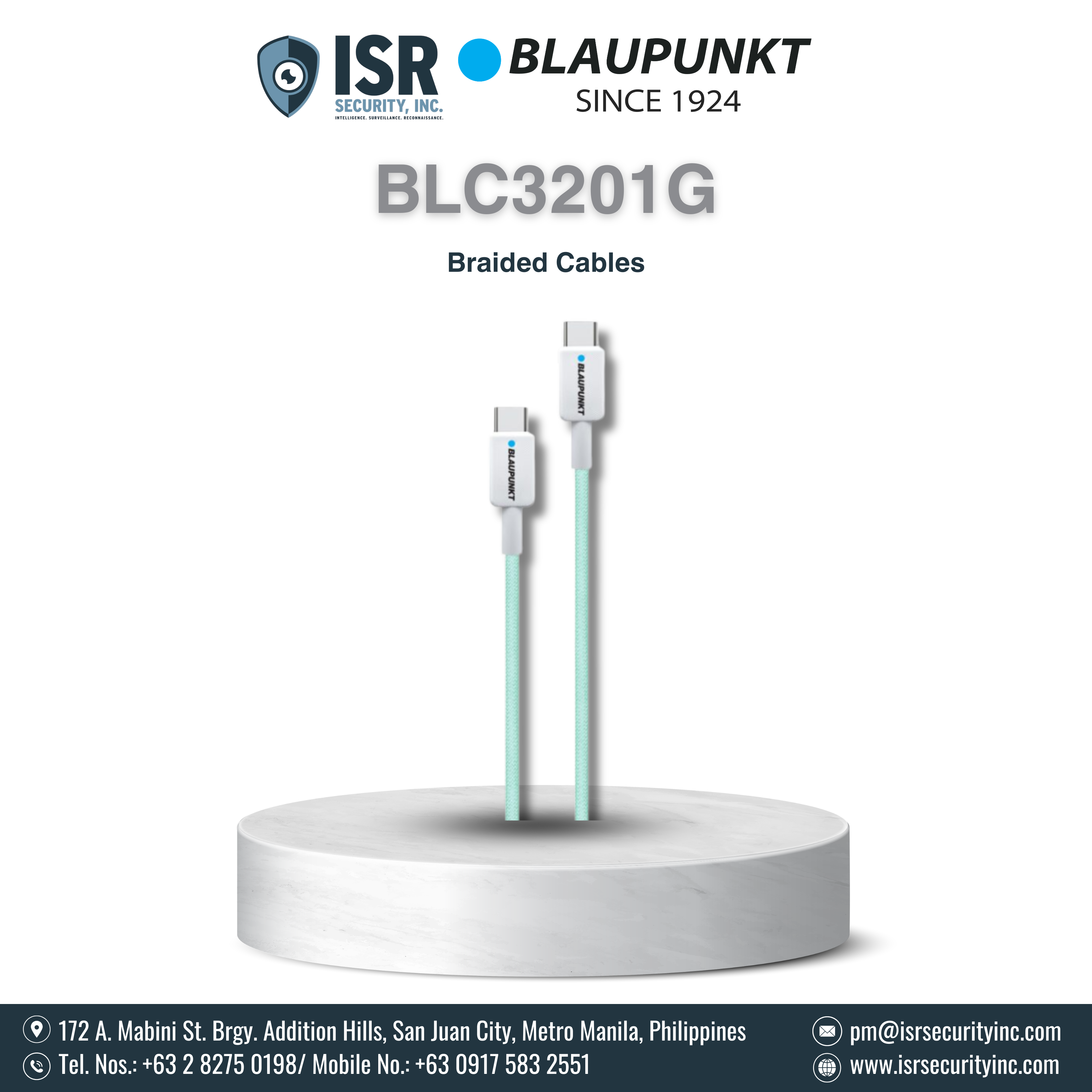 Blaupunkt - Braided Cables - BLC3201G
