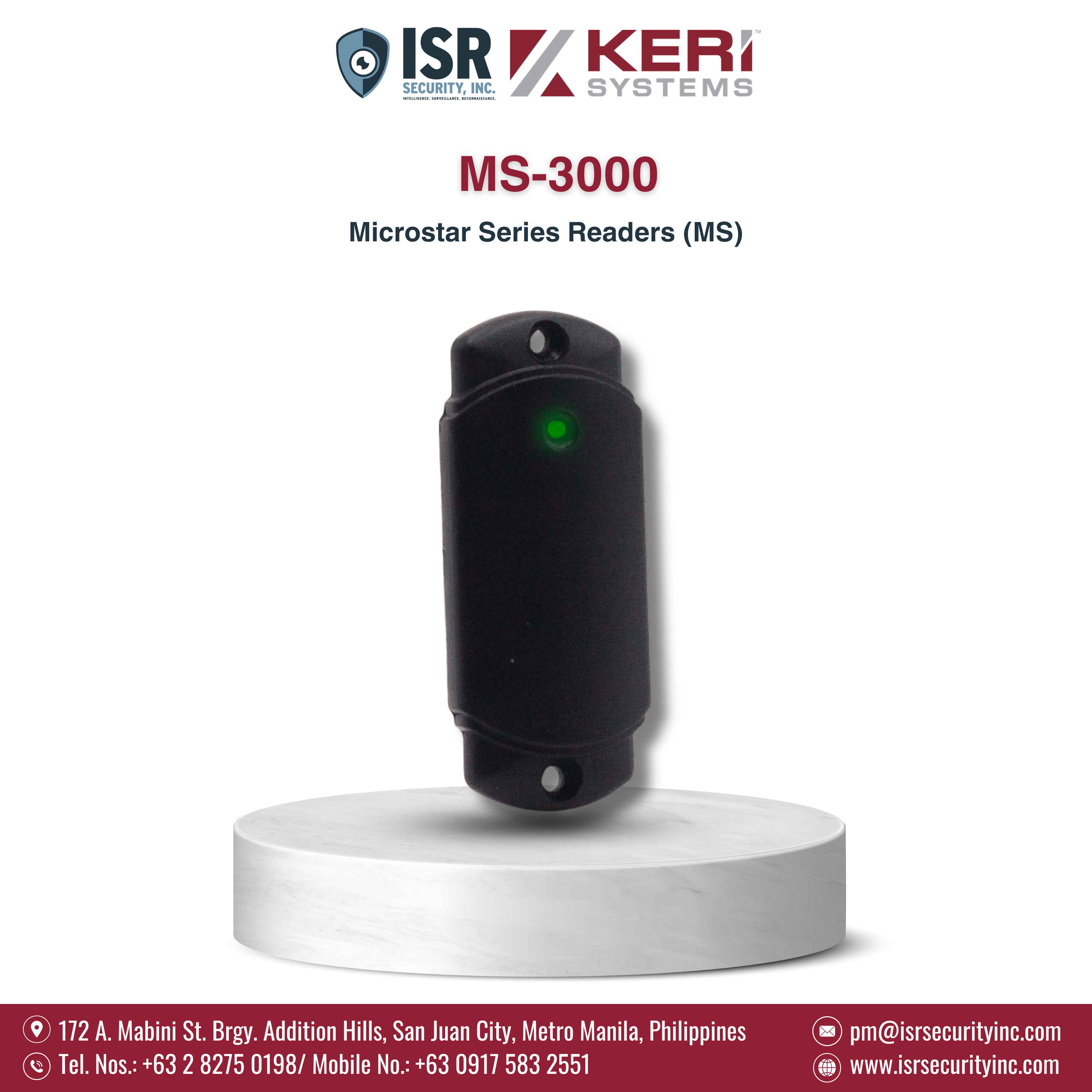 Keri Systems - MS-3000 Microstar Series Readers (MS)