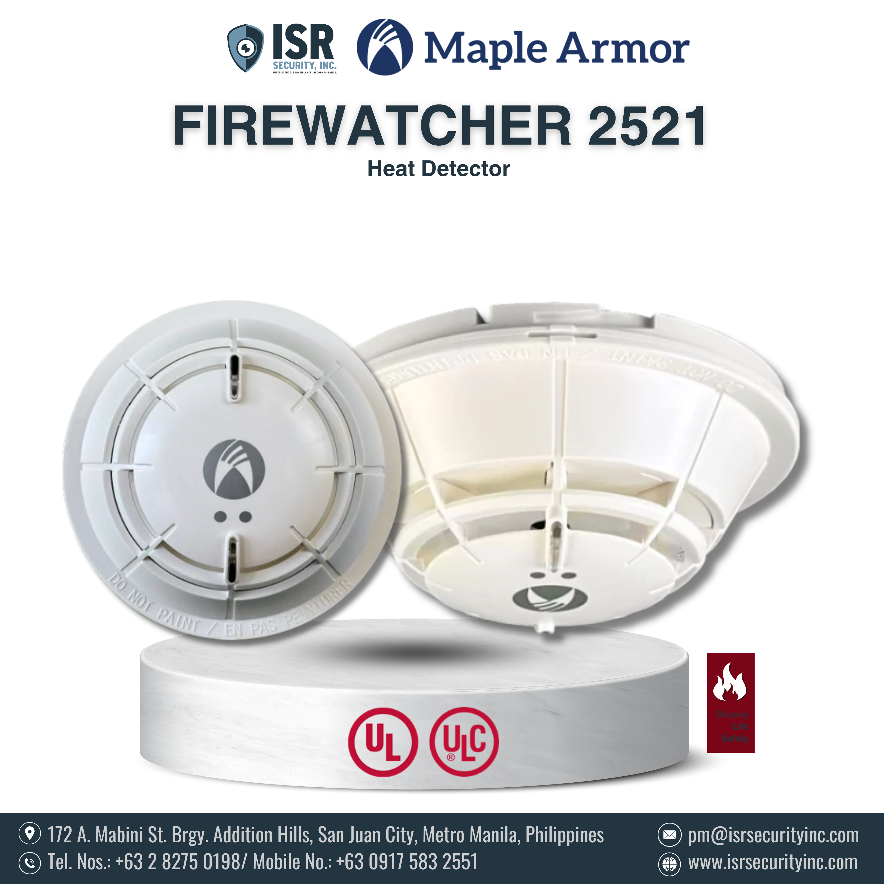 Maple Armor Fire Watcher 2521 - Heat Detector