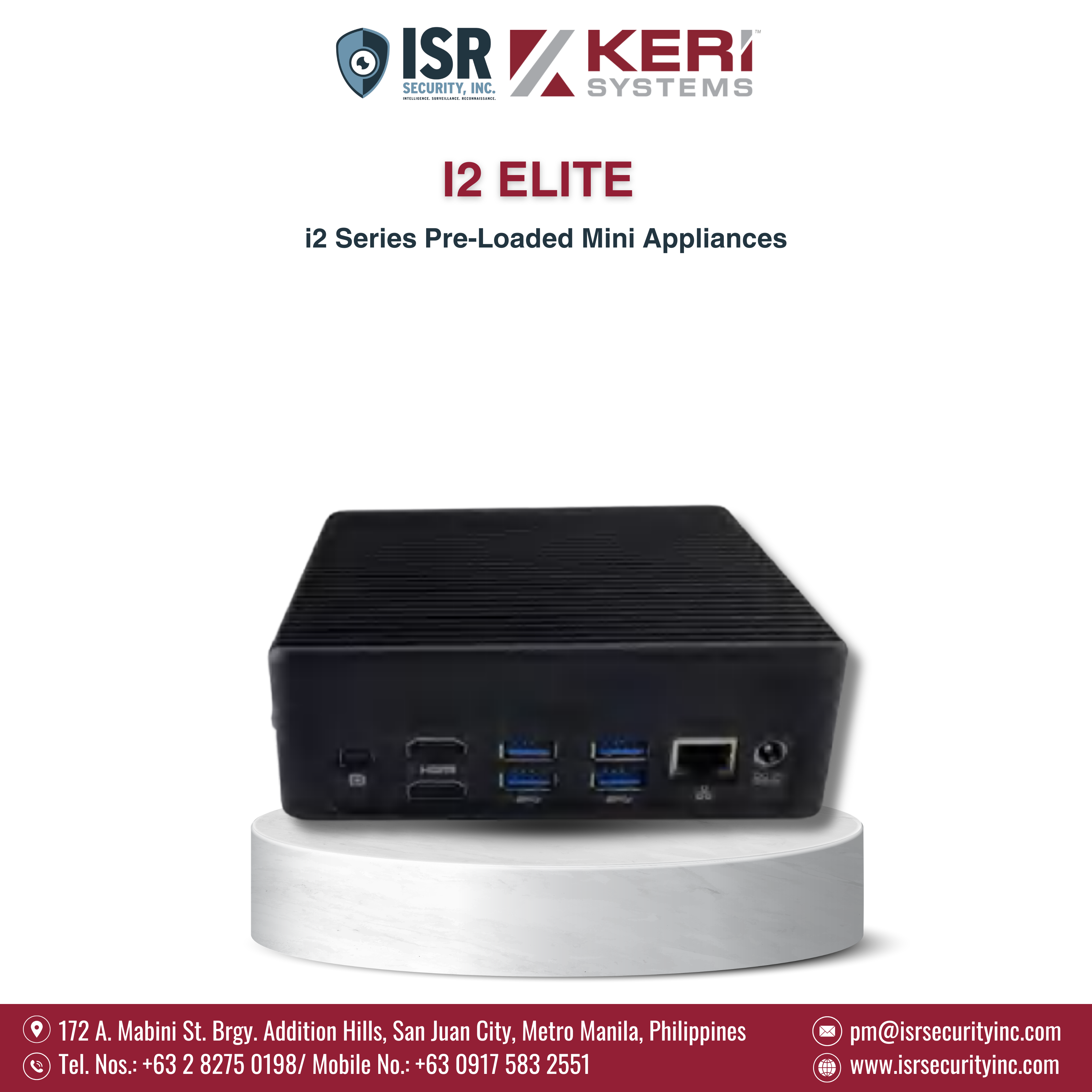 Keri Systems - I2 Elite - I2 Series Pre-Loaded Mini Appliances 