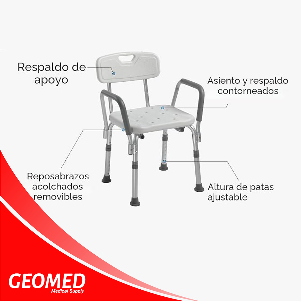 Miniatura: Silla de baño para adulto con respaldar