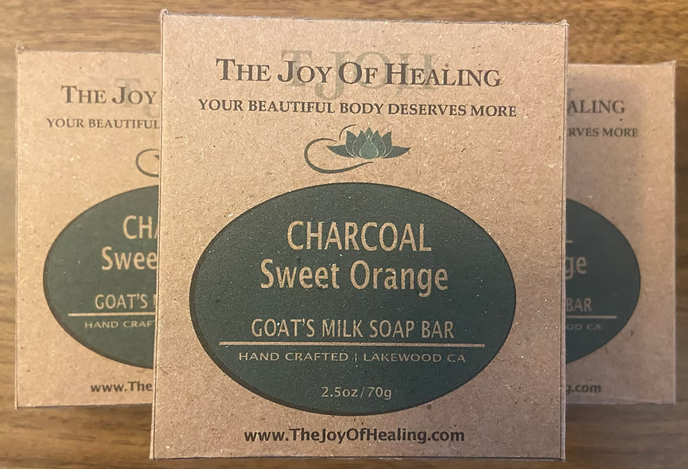 Thumbnail: Charcoal Sweet Orange Essential Oil Goat's Milk Handmade  oap