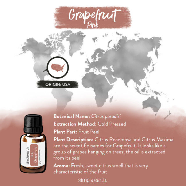 Thumbnail: Grapefruit Essential Oil (Pink), Simply Earth
