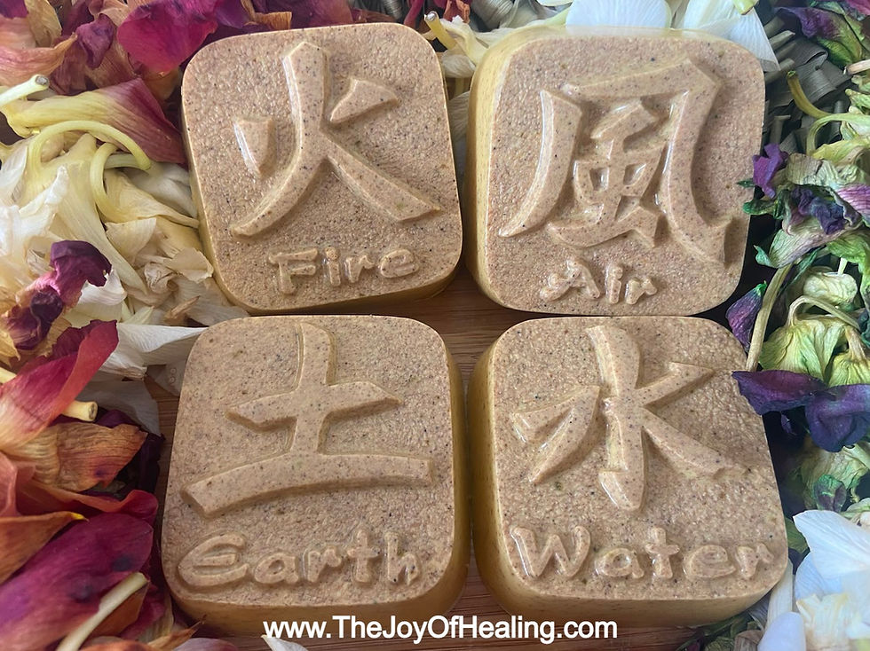 Thumbnail: Earth Elements Safflower Calendula Double Butter Handcrafted Scrub  Soap Bar